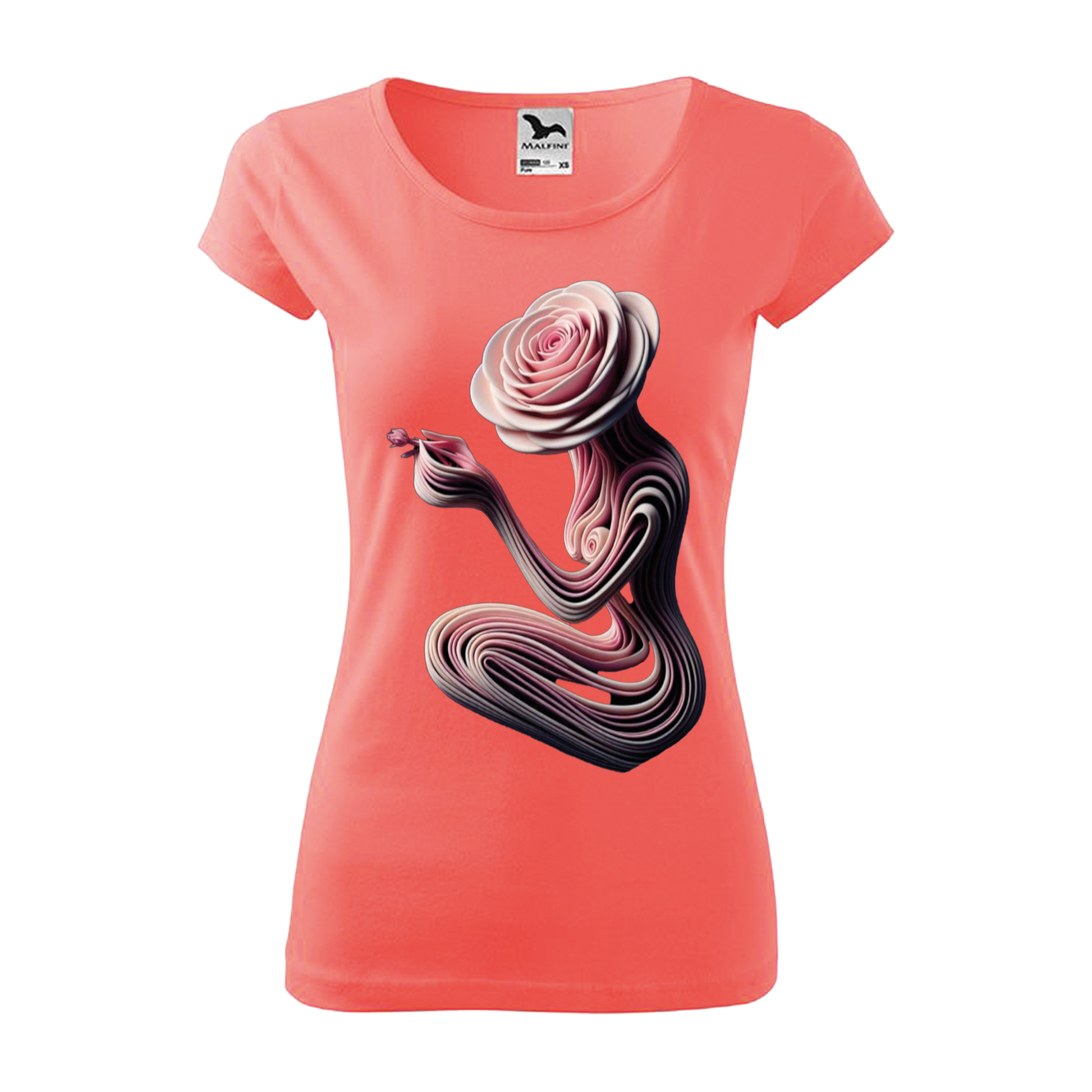 Tee-shirt femme Collection "Rose' Art"