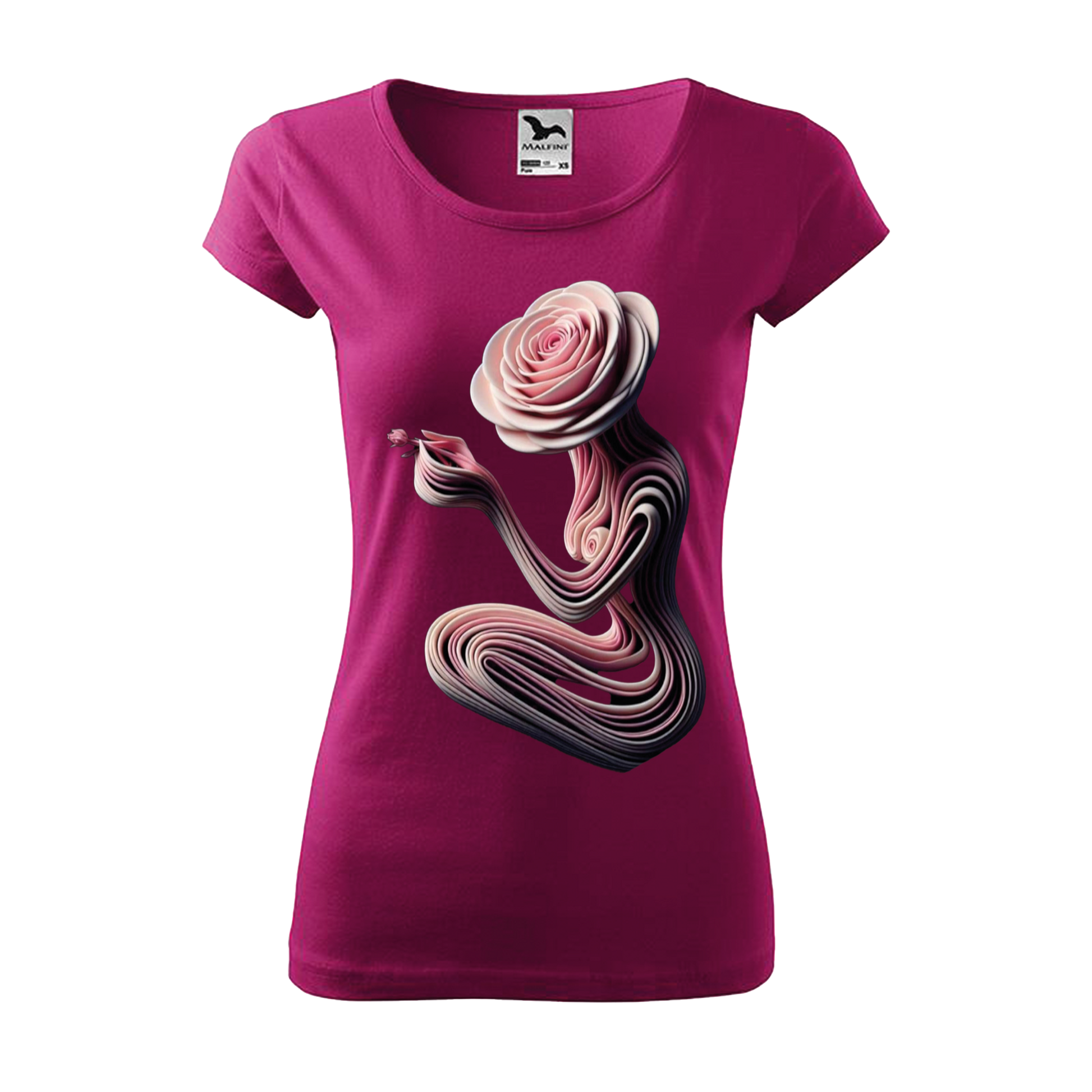 Tee-shirt femme Collection "Rose' Art"