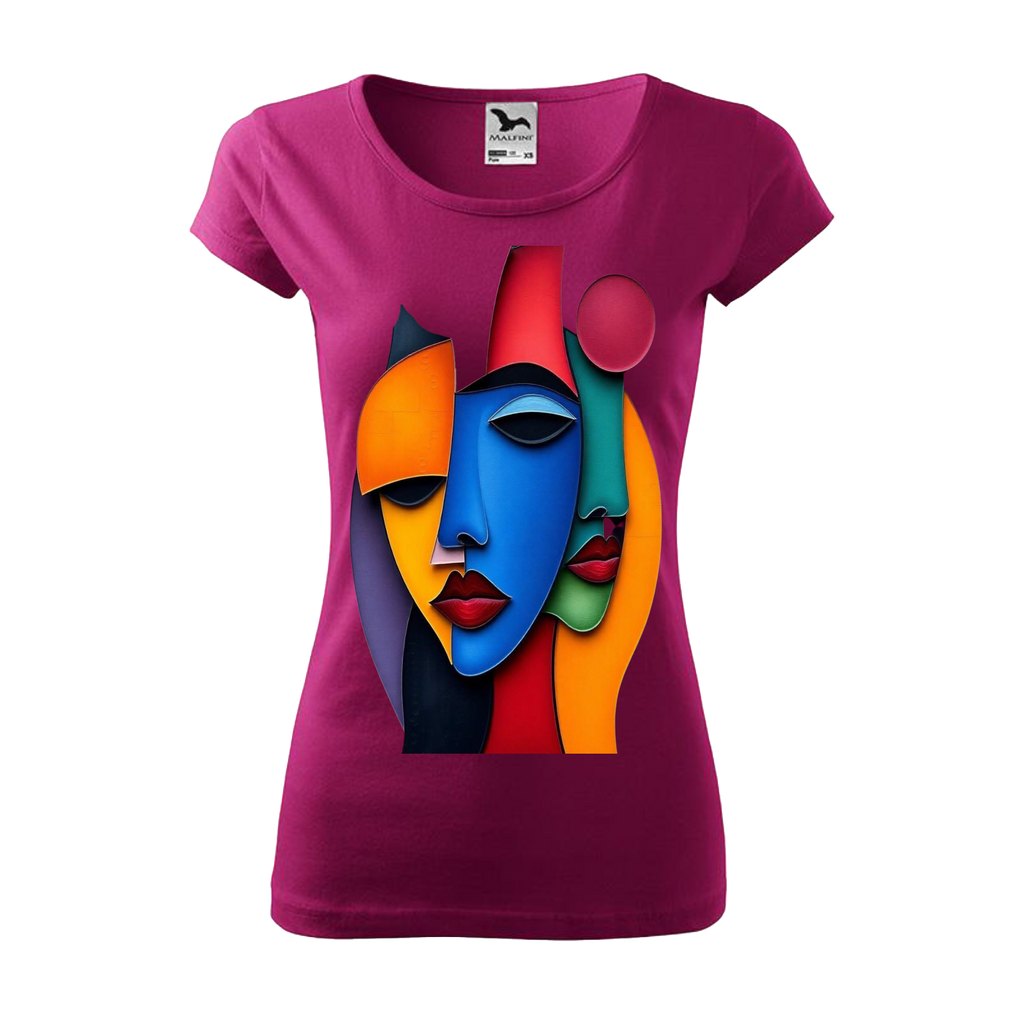 Tee-shirt femme Collection "Les 3 têtes"