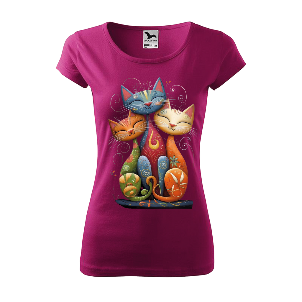 Tee-shirt femme Collection "Les 3 chats"