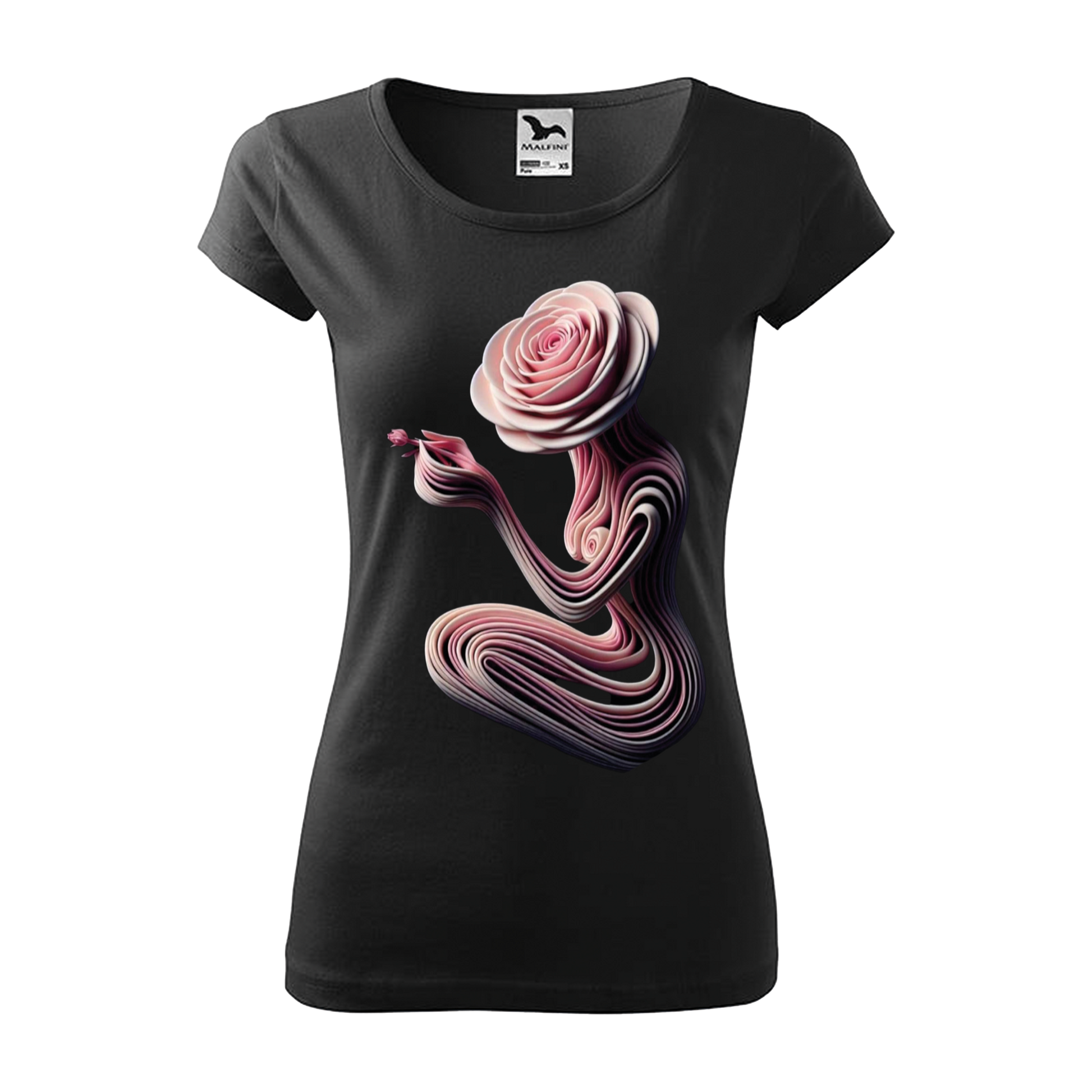 Tee-shirt femme Collection "Rose' Art"