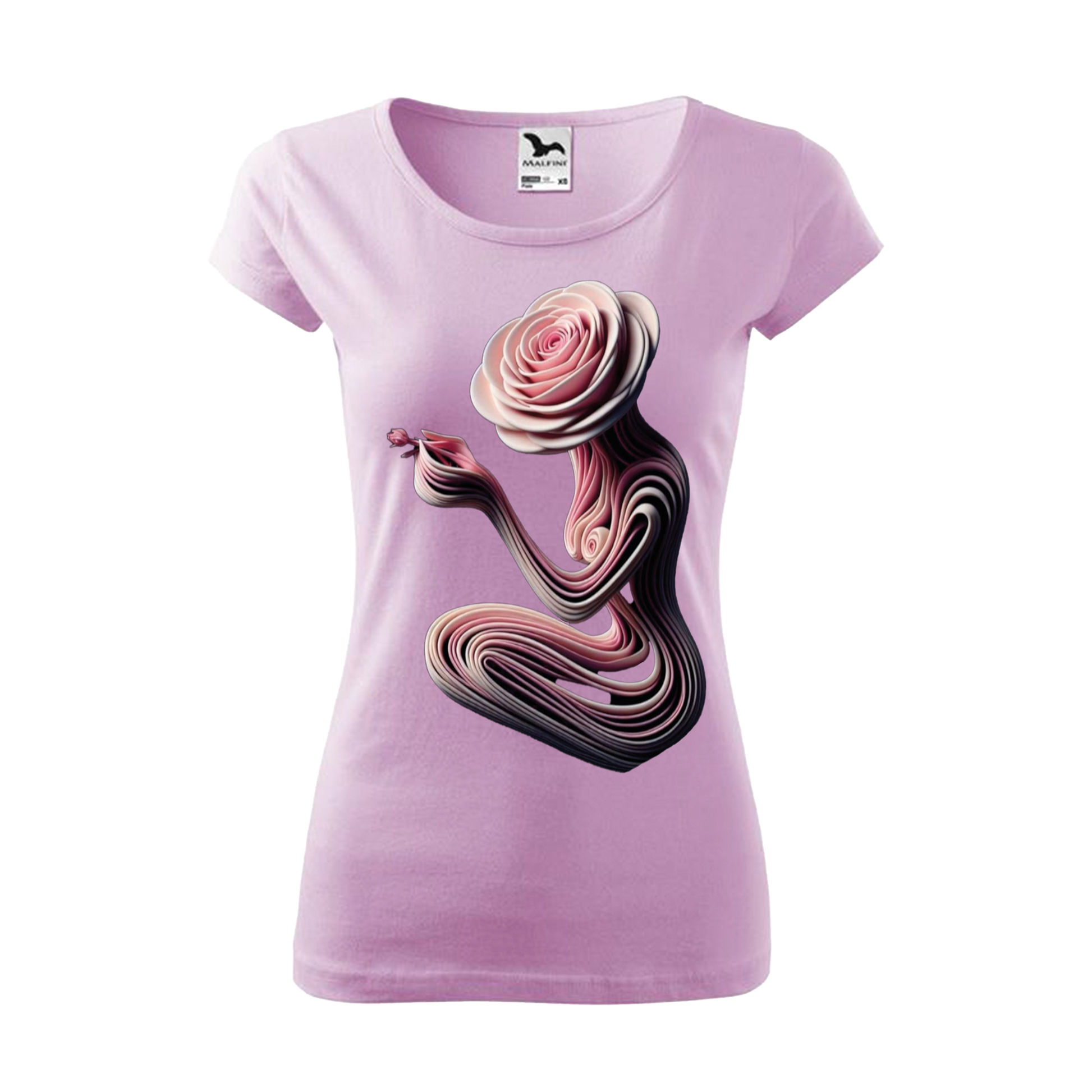 Tee-shirt femme Collection "Rose' Art"