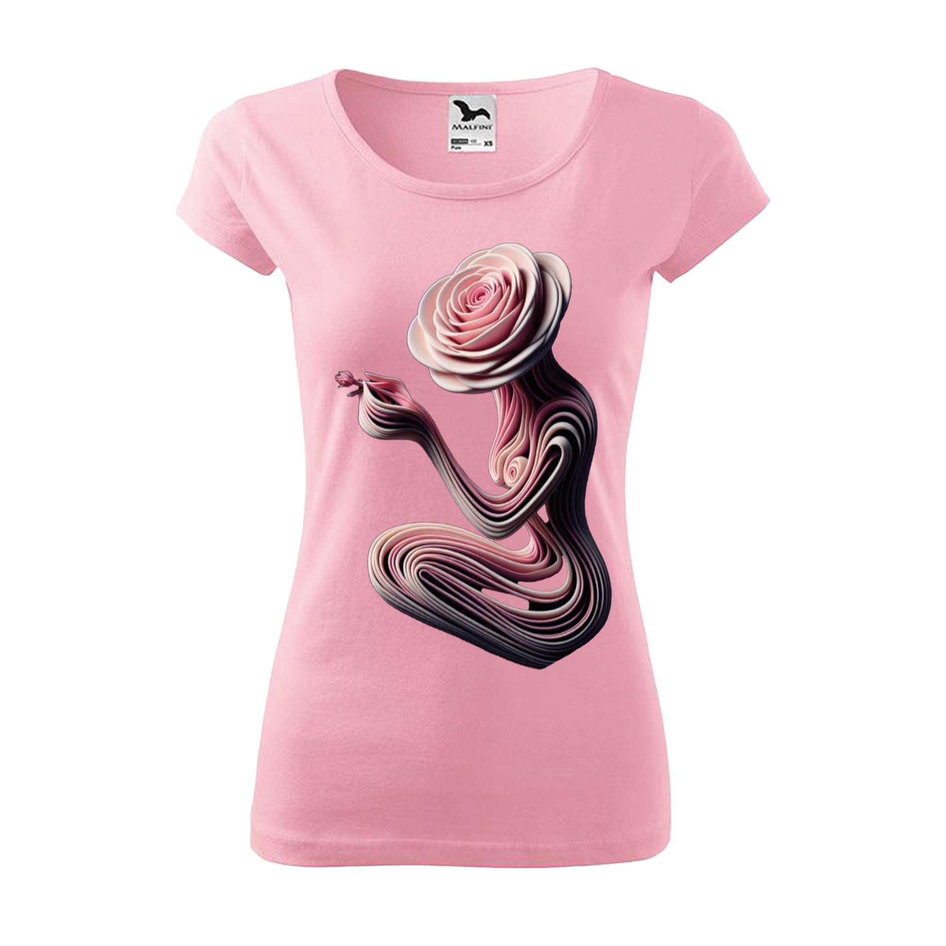 Tee-shirt femme Collection "Rose' Art"